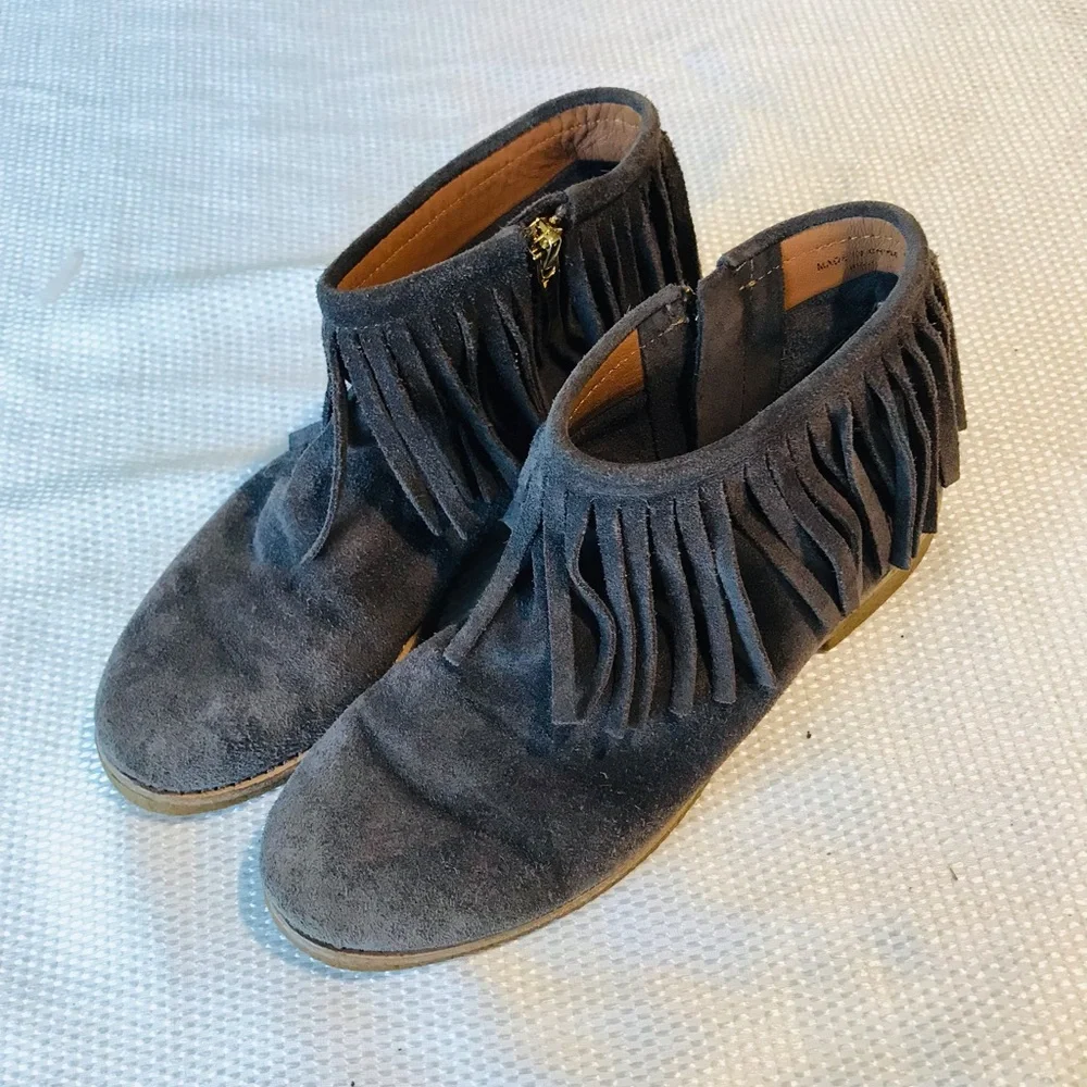 Kate spade‎ Fringe Ankle Boots Suede